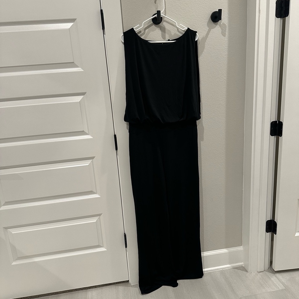 EUC Laundry By Shelli Segal Brand Size 12 Women’s Black Jumper Jumpsuit Romper
